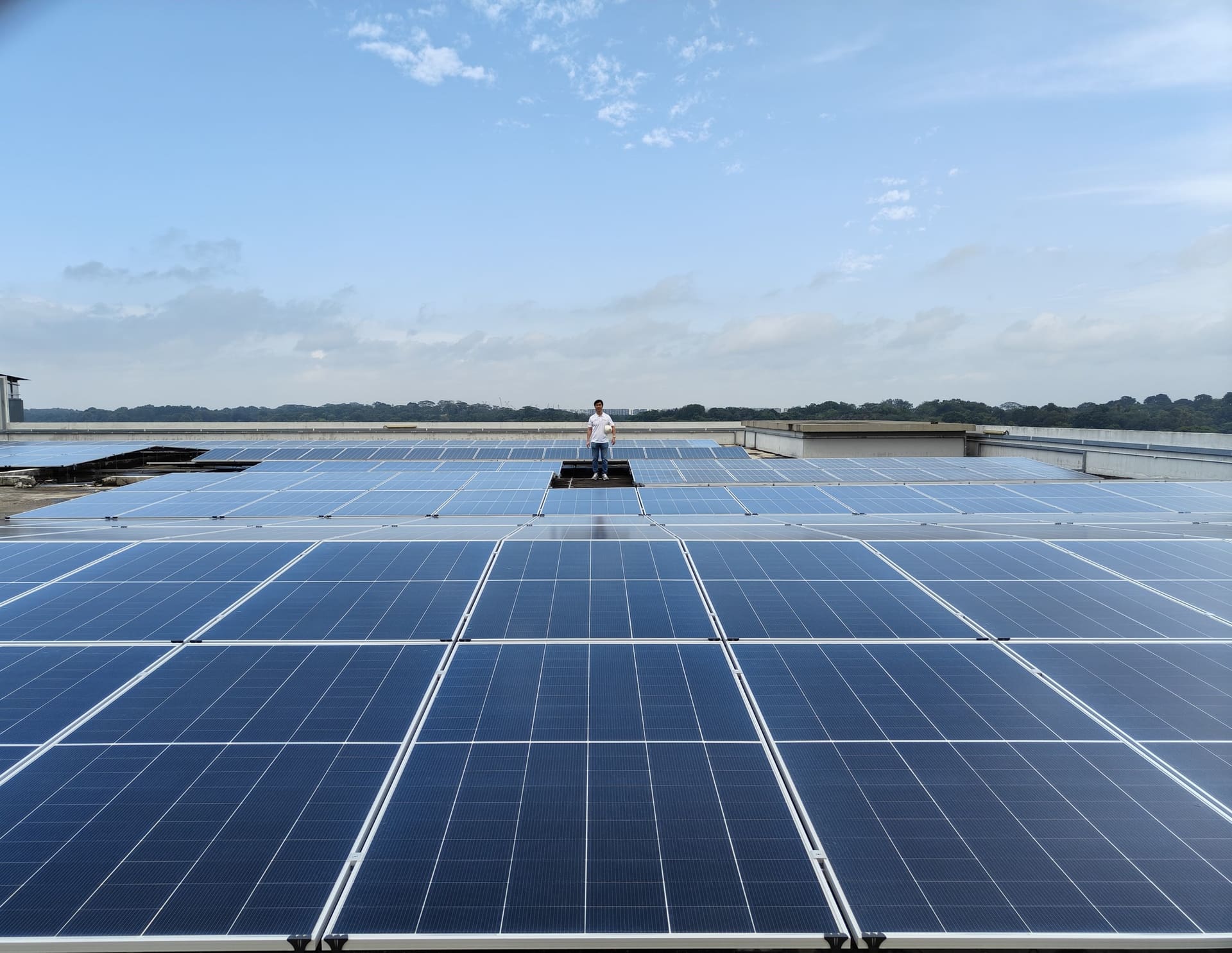UTICA industrial solar energy system installed on an industrial property in Singapore