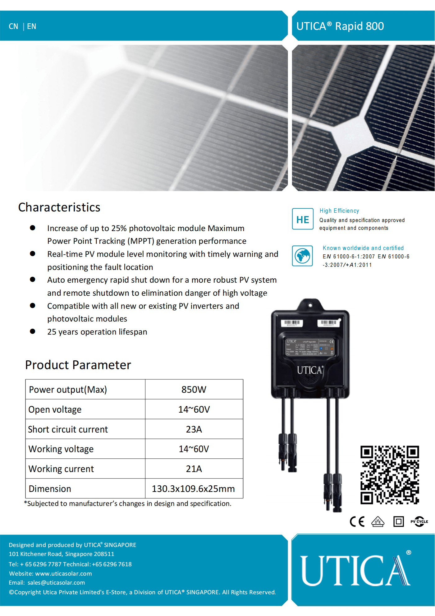 UTICA Rapid 800 preview