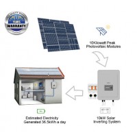 10kWp/ 60m² Roof Surface Area Required For UTICA® UTC-10 Solar Energy System. Grid-Tied Connection 10kWp Photovoltaic Modules.