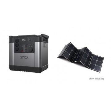 1.8m² Roof Surface Area Required For UTICA® MobileGrid Solar Generator 300-1500 (Off-Grid Solution)